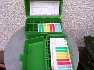 "Mit Scharnier" MTM RLLD-50er Patronenbox für .300/.458 Win Mag/.444 Marlin u.v.m grün