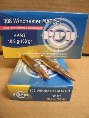 .308/168grs HPBT Matchline PPU 20 stk. A-496