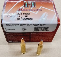 .223/55grs SP Hornady No.80255 50 stk.