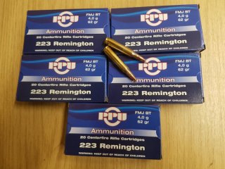 .223 Remington/62grs. FMJBT PPU 100 stk.A-419 #