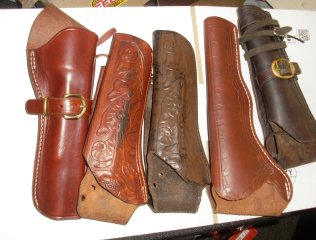 5 Vorderladerholster Leder
