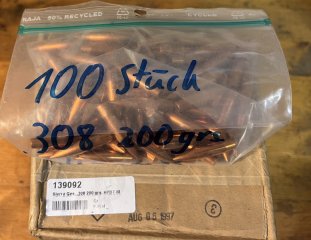100x30. Cal .308" 200gr HPBT M Sierra Match