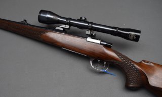 Jagdrepetierer Schwesinger Sindelfingen 98er, Kaliber 7x64, ZF Pecar 8x50, gut