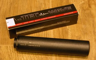 @ A-TEC WAVE ALU 1/2"-28 UNF Hochleistungs "F" Schalldämpfer für Luftgewehr & LuPi Kal. 4,5 & 5,5