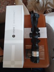 Hawke Armbrust Zielfernrohr XB 30 Compakt 1,5-6x36 mit SR Leuchtabsehen+Montage UTG