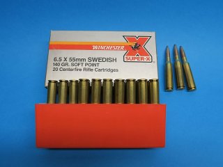 40 Schuß Jagdmunition 6,5x55 S.E. – Winchester Teilmantel 140gr / 9,1g