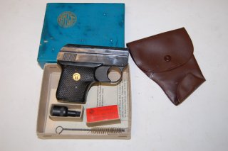 Erwerbspflichtige Gas u. Signalpistole EM-GE M 6G Kal 6mm FlobertKnall mit OVP u Zubehör