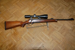 Rep. Büchse Haenel Jäger 10 im Kal .30-06 + ZF AKAH 3-12x56 Leuchtabsehen 60 auf EAW Schwenkmontage