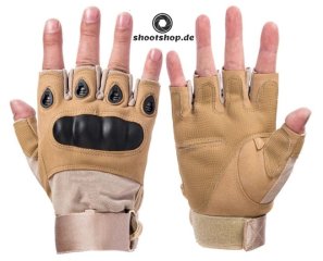 taktische Handschuhe mit verstärktem Knöchelbereich - kurz