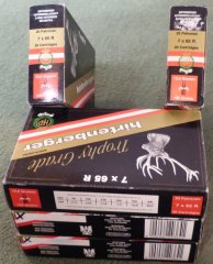 Hirtenberger 7x65R mit den 10g (155gr) ABC Geschoß, ab 100 Patronen Versandkostenfrei