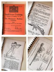 Reprod. Kopie Manual Vorschrift Thompson submachine gun 1928A1 M1A1 Tommygun MP Maschinenpistole