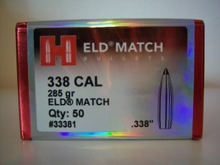 50 St.Hornady Geschosse .338 (.338Dia.)-285-ELD-MATCH-#33381