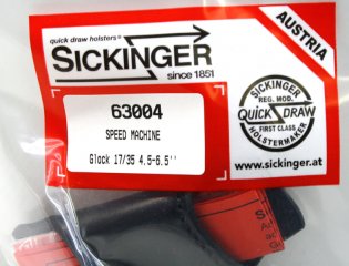 1 x SICKINGER SPEED MACHINE | Quick Draw - Schnellzieh-Holster IPSC für GLOCK Pistole 17 20 21 34 40