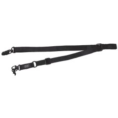 Gewehrriemen Schwarz Nylon m. Karabiner und Clipverschluss - Gewehrgurt Waffenriemen