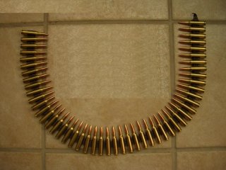 Dekomunition .308/7,62x51Win cu, 50 Stück auf BW Gurt