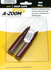 A-ZOOM Pufferpatronen Exerzierpatronen .308 Winchester Jagdkurs Jägerprüfung 2 Pack ROT ALU #12228