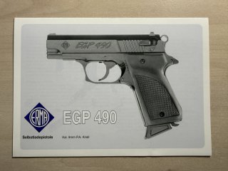 Bedienungsanleitung Pistole Erma EGP 490 - NEU