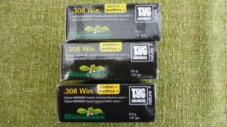 Brenneke kal. 308Win. TUG bleifrei 9,5g. 20 Stück Restposten dann weg******ansehen kostet nix****