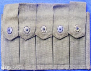 US MP Thompson Magazintasche WK II für 5 x 20er Magazin Kaliber .45 ACP