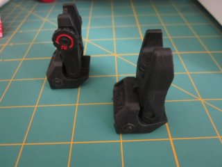 IMI Back Up Sight Polymer für AR15 u.a., BESTZUSTAND,