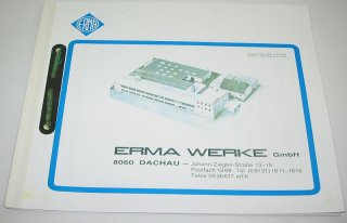 ERMA Katalog - aus ca. Anf. 90-er Jahre - Lizensierter Nachdruck !