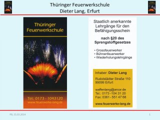 Feuerwerkslehrgang