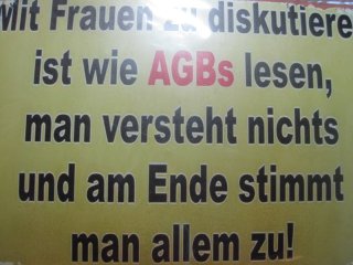 Blechschild -Allgemeine Geschäfts Bedingungen