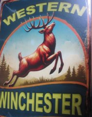 Blechwerbeschild Kopie 20x30 cm WINCHESTER-WESTERN