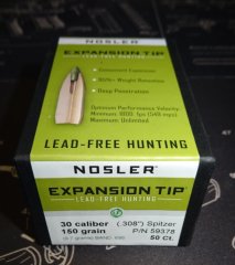 Geschosse Nosler E-Tip 7,62mm (.30) 150grn