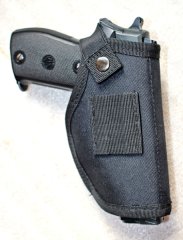 CORDURA PISTOLENHOLSTER 9mm LUGER mit GÜRTELCLIP