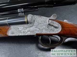 Seitenschloss Krieghoff Neptun -T- Primus graviert von R. Schmidt Bj.1965