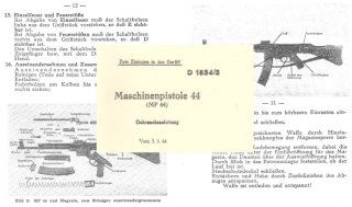 Nachdruck Wehrmacht Bedienungsanleitung Sturmgewehr / MP 44
