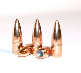 100 Stück S&B | Sellier&Bellot Geschosse #2903 | .224 / 5,69mm - 55grs / 3,56g FMJ | Vlm Vollmantel