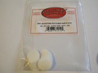 100 Schusspflaster von "Ox - Yoke" für .30 - .39 cal.