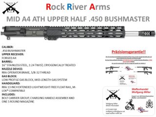 AR15 Upper Wechselsystem ATH A4 .450Bushmaster, Hera ,Schmeisser ,.223Rem