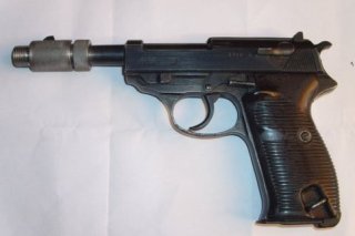 Walther P38 / P1 aufsatz für Schalldämpfergewinde (laufgewinde) selten 16X1,5 Gewinde