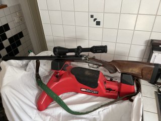 Hahn Büchsflinte Ferlacher Hugo Reichel Graz in 7x57r & 20/76 mit KXI