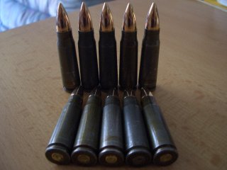 Dekomunition 7,62x39,10 Stück,FMJ Stahlhülse