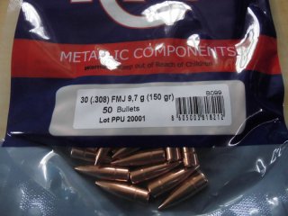 Geschosse PPU 308 150gr VMJ