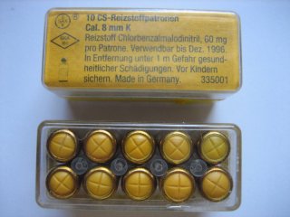 CS-Gaspatronen -- Qualitätshersteller SAX -- 8mm -- SELTEN - RAR **
