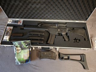 S&T ST316 S-AEG Airsoft (G36) – 1,6 Joule Komplettset mit Koffer & Zubehör