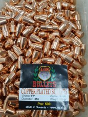 9mm/.356-145grs. LOS FP 2500 Stk. verkupfert. # SSZ Berka