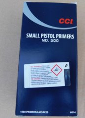 CCI1000stk Small Pistol Zündhütchen No.500 #SSZ BERKA