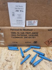 .308win DAG Kurzbahn-Übungspatronen 900 Stk. Angebot!#SSZ Berka