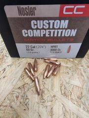 .224/69grs HPBT Nosler Competition Geschosse 100 stk No. 65823 #SSZ Berka