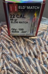 .22/.224/88grs. ELD Match Hornady 100 stk #22834#SSZ Berka