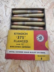 .375 Flanged /270grs Solid Kynoch 10 stk. #
