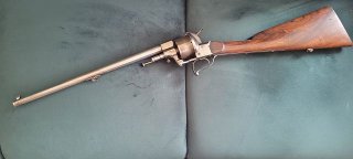 seltenes Lefaucheux-Revolver-Gewehr, ca. 1860