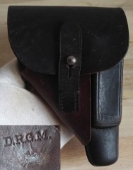 original Walter PPk Akah DRGM Pistolen Tasche Wehrmacht SS Luftwaffe