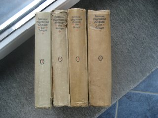 4 Bände Hermann Stegemanns Geschichte des Krieges, 1918-21
